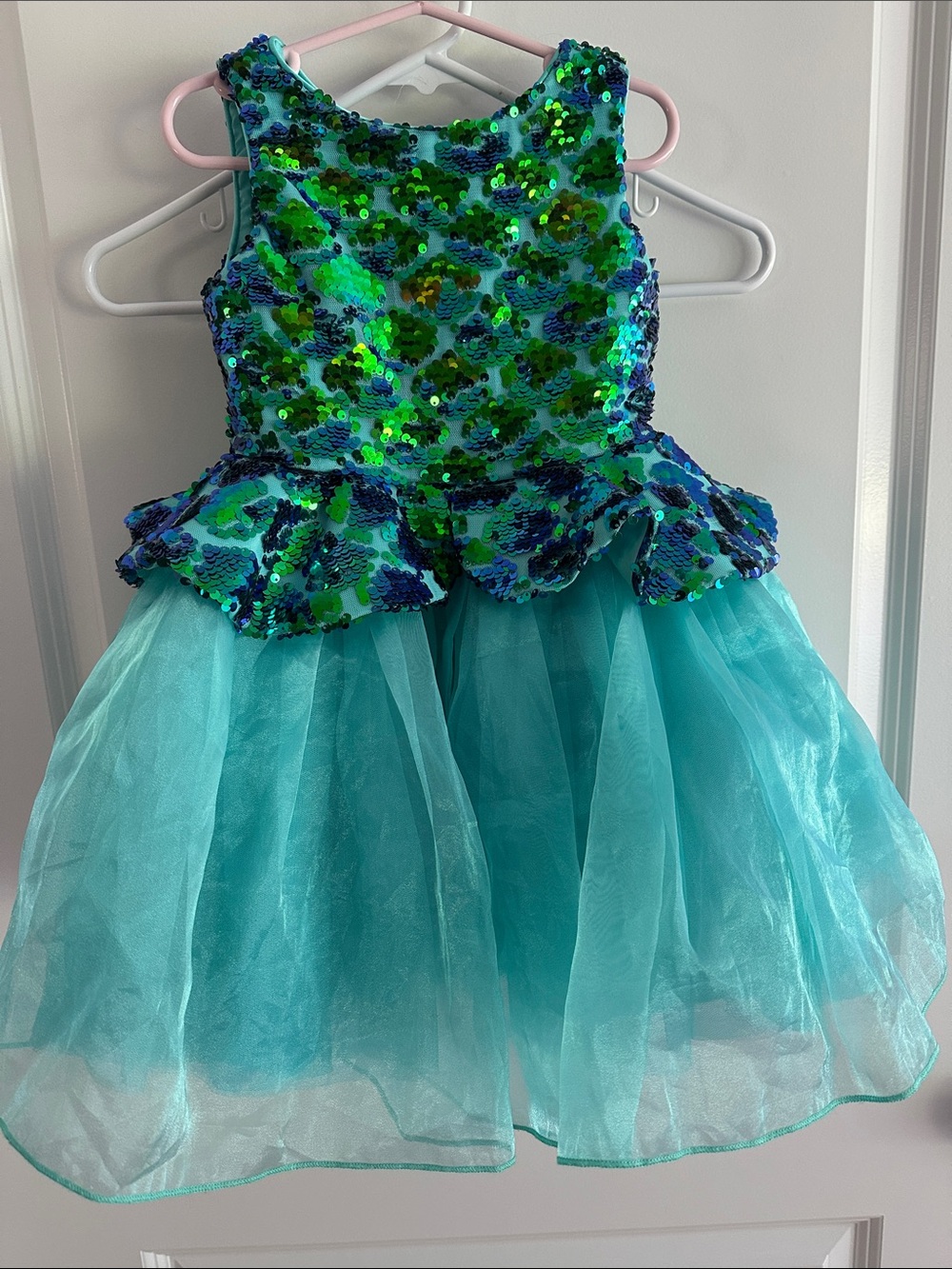 Disney 4T Sequin Ariel Premium Princess Dress - Picture 1 of 5